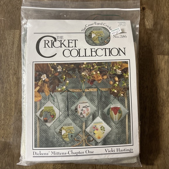 The Cricket Collection Dickens Mittens Chapter One No 286 Cross Stitch Kit New!